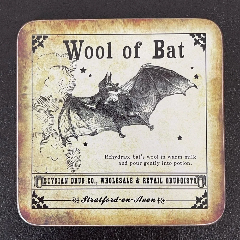 Williams Sonoma Halloween Potion set of 3 coasters spooky trick or treat party